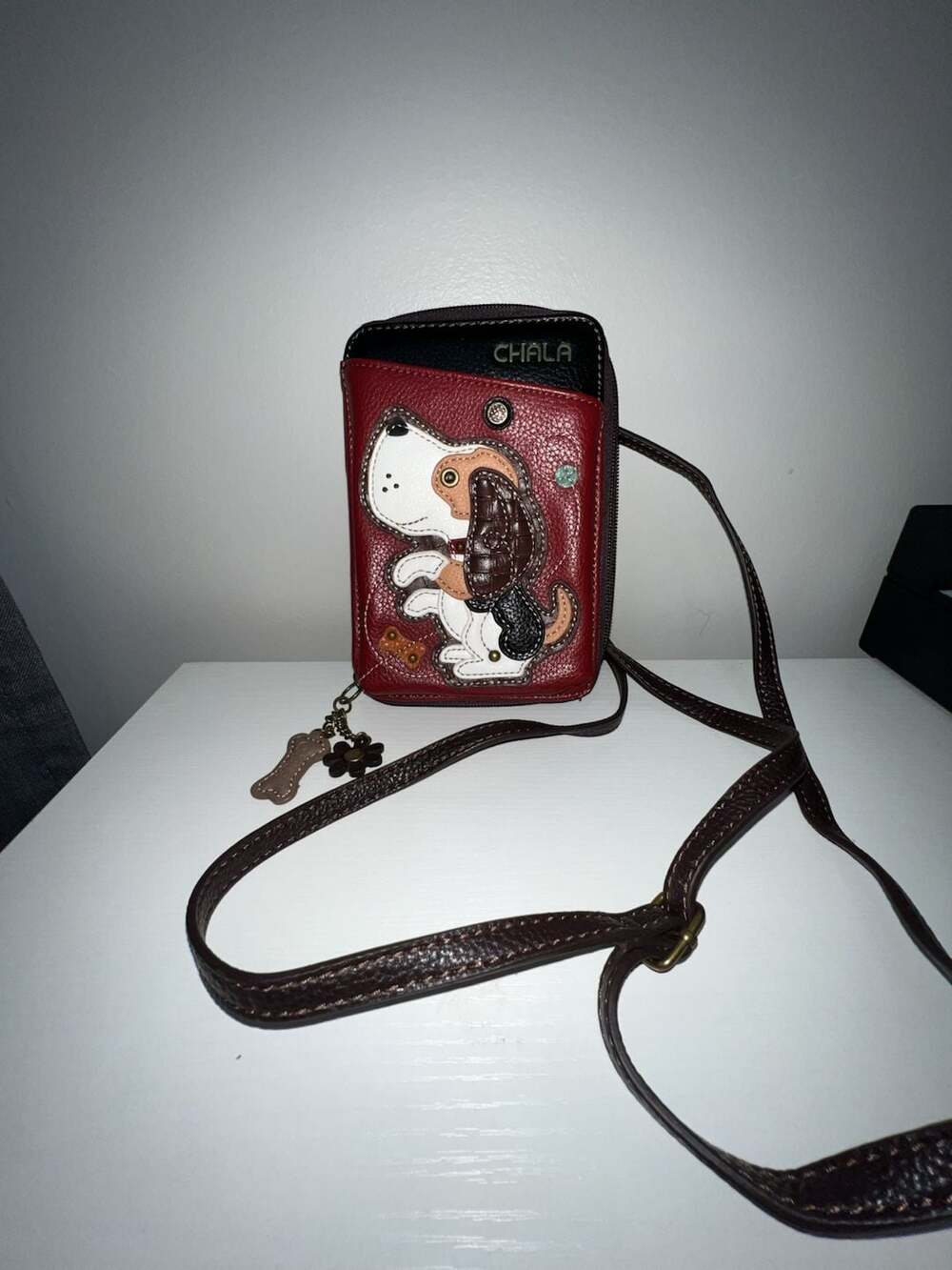 Chala Toffy Dog Cellphone Crossbody Bag
